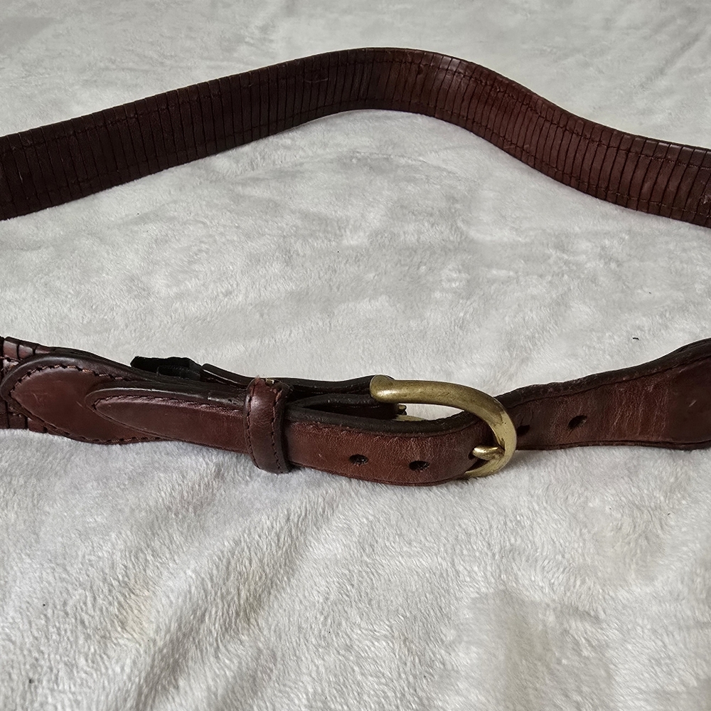 Brighton Brown Leather Design Belt - Picture 3 of 9